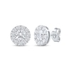 Thumbnail Image 1 of KAY Lab-Grown Diamonds Halo Stud Earrings 1-1/2 ct tw 10K White Gold