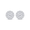 Thumbnail Image 2 of KAY Lab-Grown Diamonds Halo Stud Earrings 1-1/2 ct tw 10K White Gold
