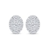 Thumbnail Image 2 of KAY Lab-Grown Diamonds Oval Halo Stud Earrings 2 ct tw 10K White Gold