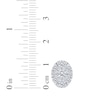 Thumbnail Image 5 of KAY Lab-Grown Diamonds Oval Halo Stud Earrings 2 ct tw 10K White Gold