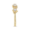 Thumbnail Image 2 of Diamond Clover Cutout Ring 1/5 ct tw 10K Yellow Gold
