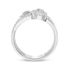 Thumbnail Image 3 of Diamond Circles Three-Row Ring 1/2 ct tw 10K White Gold