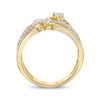 Thumbnail Image 3 of Diamond Charms Multi-Row Ring 1/3 ct tw 10K Yellow Gold