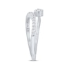 Thumbnail Image 2 of Diamond Deconstructed Flower Curve Ring 1/4 ct tw 10K White Gold