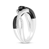 Thumbnail Image 2 of Disney Treasures The Nightmare Before Christmas Diamond Spiral Ring 1/6 ct tw Sterling Silver