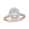 Thumbnail Image 0 of Neil Lane Artistry Oval-Cut Lab-Created Diamond Halo Engagement Ring 2 ct tw 14K Rose Gold