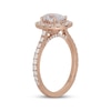 Thumbnail Image 1 of Neil Lane Artistry Oval-Cut Lab-Created Diamond Halo Engagement Ring 2 ct tw 14K Rose Gold