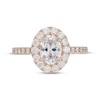 Thumbnail Image 3 of Neil Lane Artistry Oval-Cut Lab-Grown Diamond Halo Engagement Ring 2 ct tw 14K Rose Gold