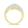 Thumbnail Image 3 of KAY Lab-Grown Diamonds Multi-Row Crossover Fashion Ring 1-1/2 ct tw 10K Yellow Gold