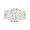 Thumbnail Image 4 of KAY Lab-Grown Diamonds Multi-Row Crossover Fashion Ring 1-1/2 ct tw 10K Yellow Gold