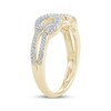Thumbnail Image 2 of Diamond Crossover Infinity Ring 1/4 ct tw 10K Yellow Gold