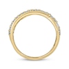 Thumbnail Image 3 of Baguette & Round-Cut Diamond Multi-Row Fashion Ring 1 ct tw 10K Yellow Gold