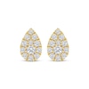Thumbnail Image 2 of KAY Lab-Grown Diamonds Multi-Stone Pear-Shaped Stud Earrings 3/4 ct tw 10K Yellow Gold