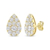 Thumbnail Image 1 of KAY Lab-Grown Diamonds Multi-Stone Pear-Shaped Stud Earrings 2 ct tw 10K Yellow Gold