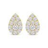 Thumbnail Image 2 of KAY Lab-Grown Diamonds Multi-Stone Pear-Shaped Stud Earrings 2 ct tw 10K Yellow Gold