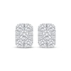 Thumbnail Image 2 of KAY Lab-Grown Diamonds Multi-Stone Rectangle Stud Earrings 1-1/2 ct tw 10K White Gold