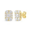 Thumbnail Image 1 of KAY Lab-Grown Diamonds Multi-Stone Rectangle Stud Earrings 1-1/2 ct tw 10K Yellow Gold