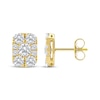 Thumbnail Image 3 of KAY Lab-Grown Diamonds Multi-Stone Rectangle Stud Earrings 1-1/2 ct tw 10K Yellow Gold