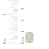 Thumbnail Image 5 of KAY Lab-Grown Diamonds Multi-Stone Rectangle Stud Earrings 1-1/2 ct tw 10K Yellow Gold