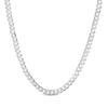 Thumbnail Image 0 of Diamond-Cut Solid Curb Chain Necklace 7mm 100% Repurposed Sterling Silver 22"