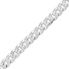 Thumbnail Image 1 of Diamond-Cut Solid Curb Chain Necklace 7mm 100% Repurposed Sterling Silver 22"