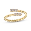 Thumbnail Image 1 of Diamond Beaded Flex Ring 1/5 ct tw 10K Yellow Gold