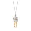 Thumbnail Image 0 of Star Wars C3PO Diamond Necklace 1/15 ct tw 10K Yellow Gold & Sterling Silver 18"