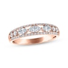 Thumbnail Image 1 of Now + Forever Marquise & Round-Cut Diamond Anniversary Ring 5/8 ct tw 14K Rose Gold
