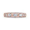 Thumbnail Image 3 of Now + Forever Marquise & Round-Cut Diamond Anniversary Ring 5/8 ct tw 14K Rose Gold