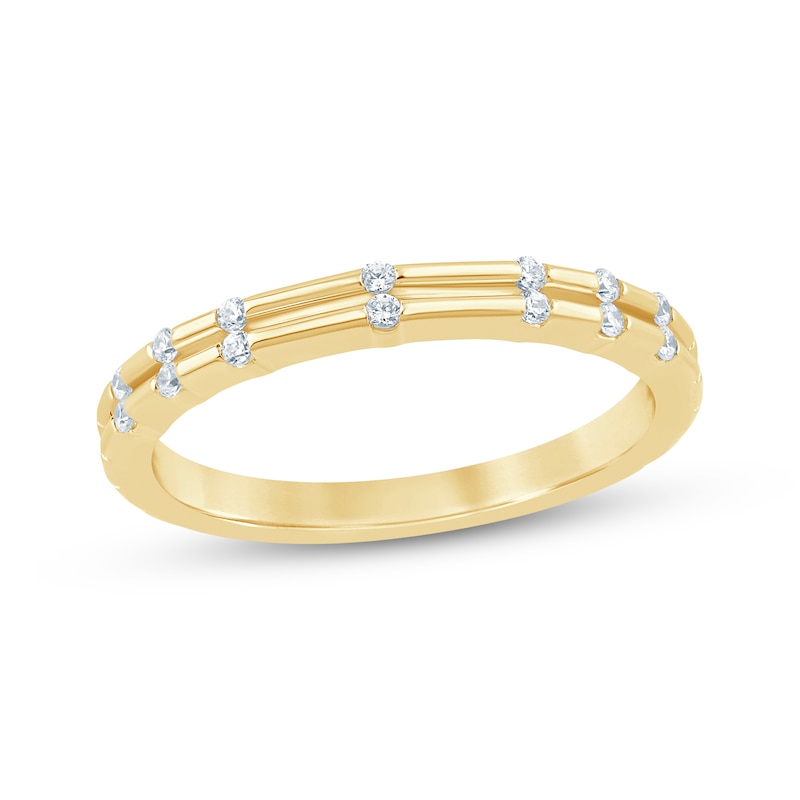 Main Image 1 of Now + Forever Lab-Grown Diamonds Wedding Band 1/10 ct tw 14K Yellow Gold