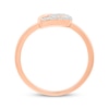Thumbnail Image 3 of Diamond Tilted Looping Heart Ring 1/20 ct tw 10K Rose Gold