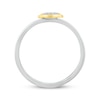 Thumbnail Image 3 of Diamond Cat Head Ring 1/20 ct tw Sterling Silver & 10K Yellow Gold
