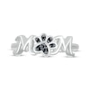 Thumbnail Image 4 of &quot;Mom&quot; Black Diamond Accent Paw Print Ring Sterling Silver