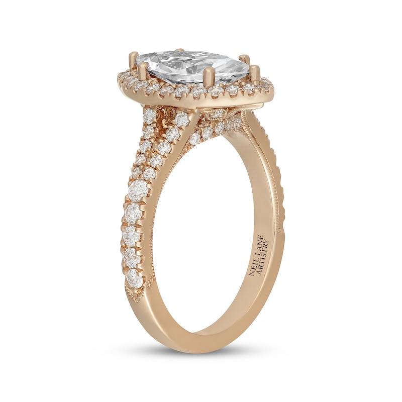 Main Image 2 of Neil Lane Artistry Marquise-Cut Lab-Grown Diamond Engagement Ring 2-3/4 ct tw 14K Yellow Gold