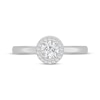Thumbnail Image 3 of Diamond Halo Promise Ring 1/6 ct tw Sterling Silver