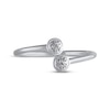 Thumbnail Image 3 of Diamond Accent Bypass Circles Ring 10K White Gold