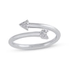 Thumbnail Image 1 of Multi-Diamond Arrow Ring 1/20 ct tw 10K White Gold