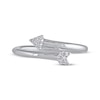 Thumbnail Image 3 of Multi-Diamond Arrow Ring 1/20 ct tw 10K White Gold