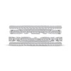 Thumbnail Image 3 of Diamond Art Deco Four-Row Ring 1/3 ct tw Sterling Silver