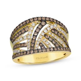 Le Vian Diamond Concave Ring 1 ct tw 14K Honey Gold
