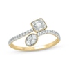 Thumbnail Image 1 of Multi-Diamond Bypass Ring 1/3 ct tw 10K Yellow Gold