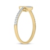 Thumbnail Image 1 of Multi-Diamond Bypass Ring 1/3 ct tw 10K Yellow Gold