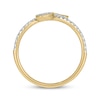 Thumbnail Image 3 of Multi-Diamond Bypass Ring 1/3 ct tw 10K Yellow Gold