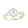 Thumbnail Image 1 of Unstoppable Love Diamond Bypass Ring 1/4 ct tw 10K Yellow Gold