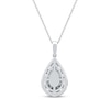 Thumbnail Image 3 of KAY Lab-Grown Diamonds Multi-Stone Teardrop Necklace 2 ct tw 10K White Gold 18&quot;