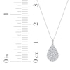 Thumbnail Image 5 of KAY Lab-Grown Diamonds Multi-Stone Teardrop Necklace 2 ct tw 10K White Gold 18&quot;
