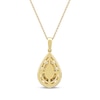 Thumbnail Image 3 of KAY Lab-Grown Diamonds Multi-Stone Teardrop Necklace 2 ct tw 10K Yellow Gold 18&quot;