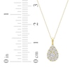 Thumbnail Image 5 of KAY Lab-Grown Diamonds Multi-Stone Teardrop Necklace 2 ct tw 10K Yellow Gold 18&quot;
