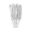 Thumbnail Image 2 of Threads of Love Diamond Multi-Row Crossover Ring 1/2 ct tw 10K White Gold