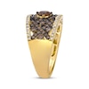 Thumbnail Image 2 of Le Vian Chocolate Chip Diamond Concave Ring 1-3/8 ct tw 14K Honey Gold